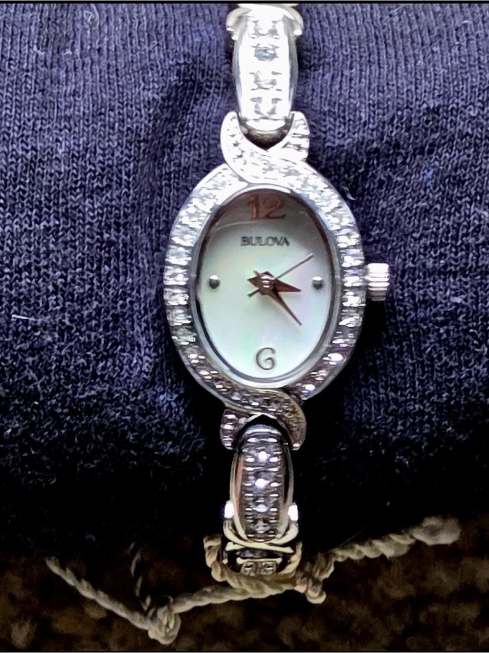Bulova Women's Silver Crystal-Accent Bracelet Watch - Silver